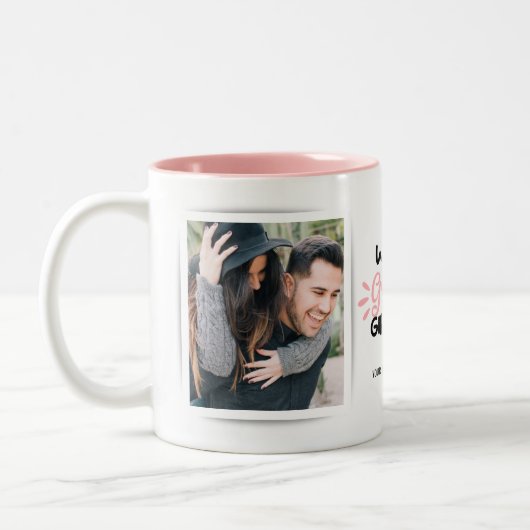 Meilleure amie 2 Photo Mug à café à deux tons (Gauche)
