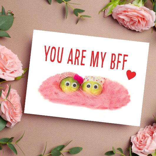 Meilleure amie bff bestie carte postale personnali