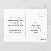 Meilleure amie meilleure copine carte postale pers (Dos)