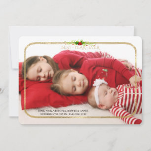 Meilleure année Gold Frame Carte photo