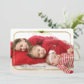 Meilleure année Gold Frame Carte photo (Debout devant)