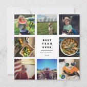 Meilleure année jamais | Carte de vacances Collage (Devant)
