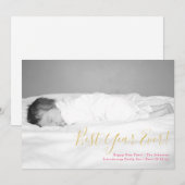 Meilleure année Jour de l'an Carte photo de vacanc (Devant / Derrière)