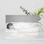 Meilleure année Jour de l'an Carte photo de vacanc (Debout devant)