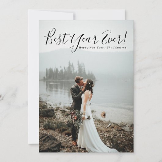 Meilleure année Jour de l'an Carte photo de vacanc (Devant)