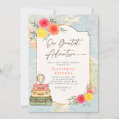 Meilleure aventure Florale Carte du monde Voyage M (Devant)