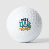Meilleure Balle de Golf Papa du Monde (Recto)