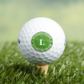 Meilleure Balle de Golf Personnalisée avec Initial (T-shirt Insitu)