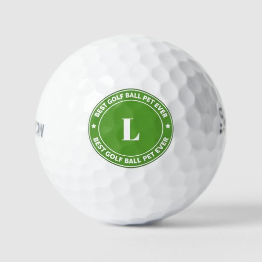 Meilleure Balle de Golf Personnalisée avec Initial (Recto)