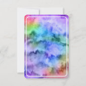 Meilleure Carte d'Affirmation à l'Aquarelle Arc-en (Dos)