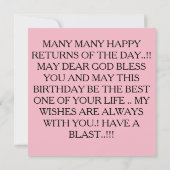 MEILLEURE CARTE D'ANNIVERSAIRE (Dos)