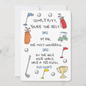 Meilleure carte d'anniversaire drôle de golf pour (Devant)