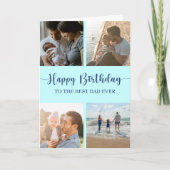 Meilleure carte d'anniversaire pour papa avec coll (Devant)