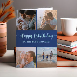 Meilleure carte d'anniversaire pour papa avec coll