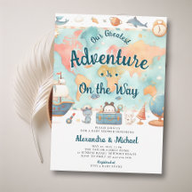 Meilleure carte d'aventure Couples Baby shower gar