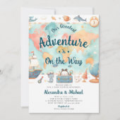 Meilleure carte d'aventure Couples Baby shower gar (Devant)