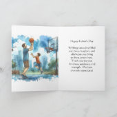 Meilleure carte de basket-ball Fête des pères papa (Intérieur)