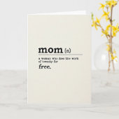 Meilleure Carte de Définition de Maman (Fleur jaune)