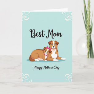 Meilleure carte de fête des mères pour chien maman