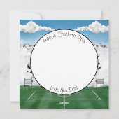 Meilleure carte de fête des pères graffiti footbal (Dos)