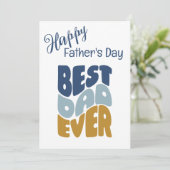 Meilleure carte de Fête des pères personnalisée po (Debout devant)