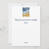 Meilleure carte de Fête des pères personnalisée po (Dos)