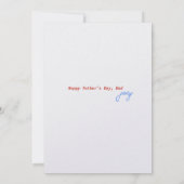 Meilleure carte de Fête des pères personnalisée po (Dos)