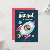 Meilleure carte de Fête des pères Universe (Devant/Arrière en situation)