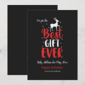 Meilleure carte de grossesse de vacances de tous l (Devant / Derrière)