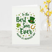 Meilleure Carte de la Saint-Patrick pour Fils (Fleur jaune)