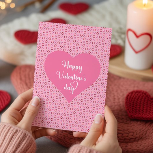 Meilleure carte de la Saint-Valentin Cœurs roses D
