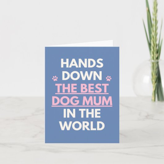 Meilleure carte de maman de chien (Devant)