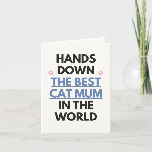 Meilleure carte de maman pour chat (Devant)