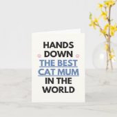 Meilleure carte de maman pour chat (Fleur jaune)