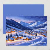 Meilleure carte de Noël, Blanche-Neige au Pays mer (Devant / Derrière)