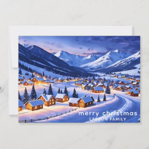 Meilleure carte de Noël, Neige blanc hiver Wonderl