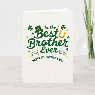 Meilleure Carte de Saint-Patrick en Faux Or pour F