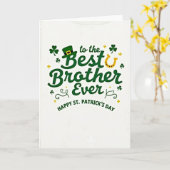Meilleure Carte de Saint-Patrick en Faux Or pour F (Fleur jaune)