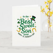 Meilleure Carte de Saint-Patrick pour un Fils Gent (Fleur jaune)