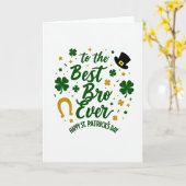 Meilleure Carte de Saint-Patrick pour un Frère (Fleur jaune)