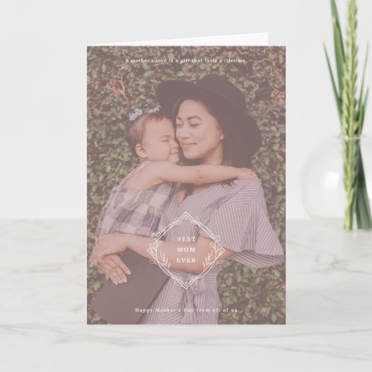 Meilleure carte de vacances pour mère toujours sen (Devant)