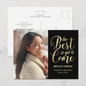 Meilleure carte de voeux de fin d'études pour l'av (Devant / Derrière)