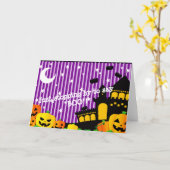 Meilleure carte de vœux Halloween (Fleur jaune)