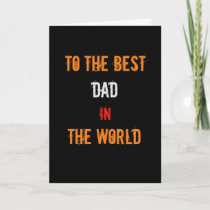 Meilleure carte de vœux Papa du Monde