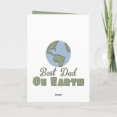 Meilleure carte de voeux Papa On Earth (Dos)