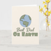 Meilleure carte de voeux Papa On Earth (Fleur jaune)