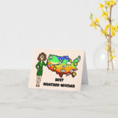 Meilleure carte de voeux pour femme météo (Fleur jaune)