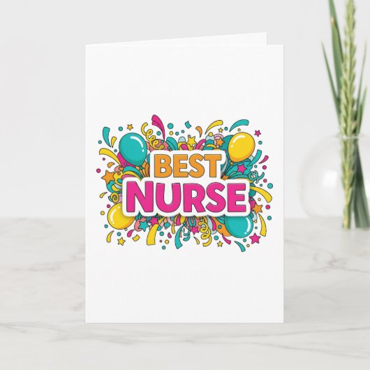 Meilleure carte de vœux pour infirmière (Devant)