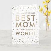 Meilleure carte de voeux pour la fête des mères au (Fleur jaune)