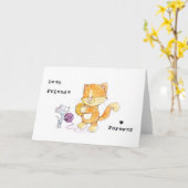 Meilleure carte de voeux pour les amis (Fleur jaune)